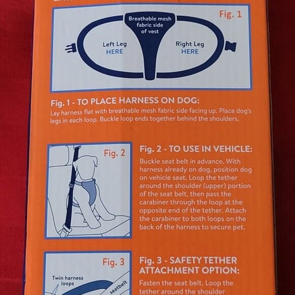 BRAND NEW, TOP PAW, DOG'S TRAVEL HARNESS, SMALL!!! - Picture 3 of 3